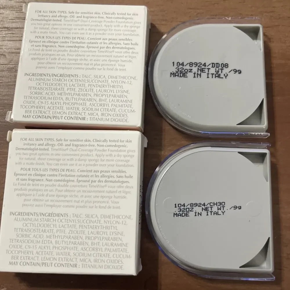 Two-Mary Kay Timewise DUAL COVERAGE Powder Foundation IVORY 104 - 8924
